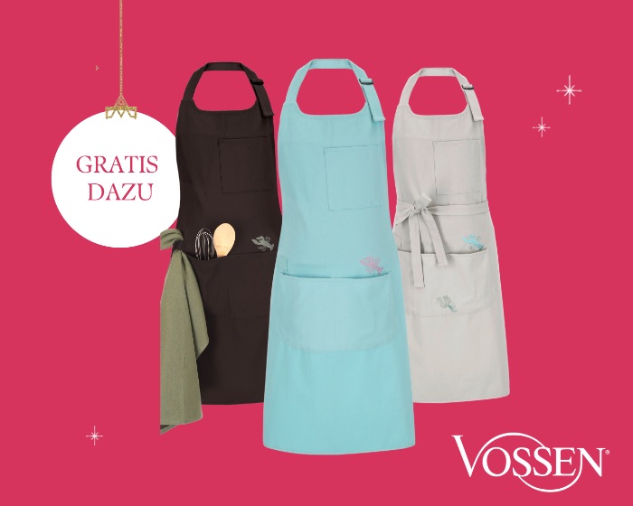 Kochschürzen von Vossen in drei Farben